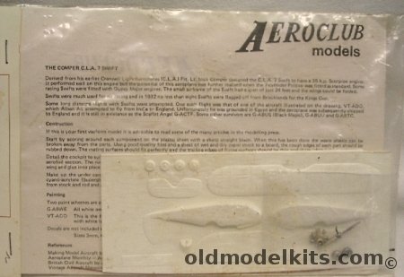 Aeroclub 1/72 Comper C.L.A. 7 Swift (CLA-7) plastic model kit